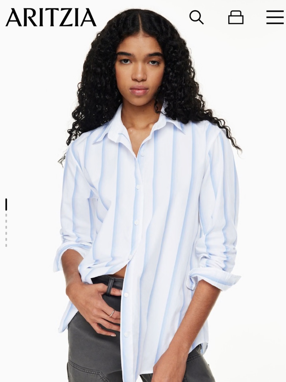 Wilfred Free Aritzia Sail Poplin Shirt